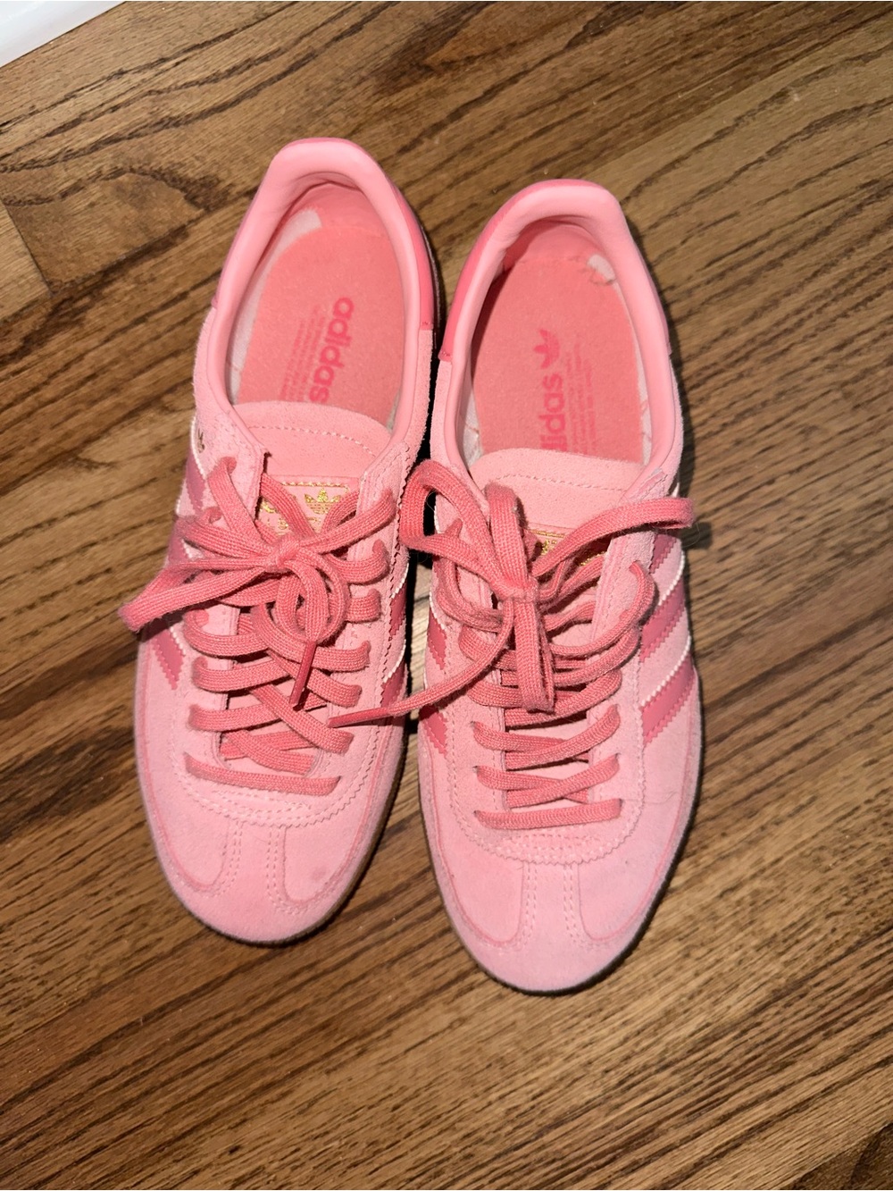 adidas Pink Suede Spezial Sneakers with Gum Sole - Picture 5 of 5